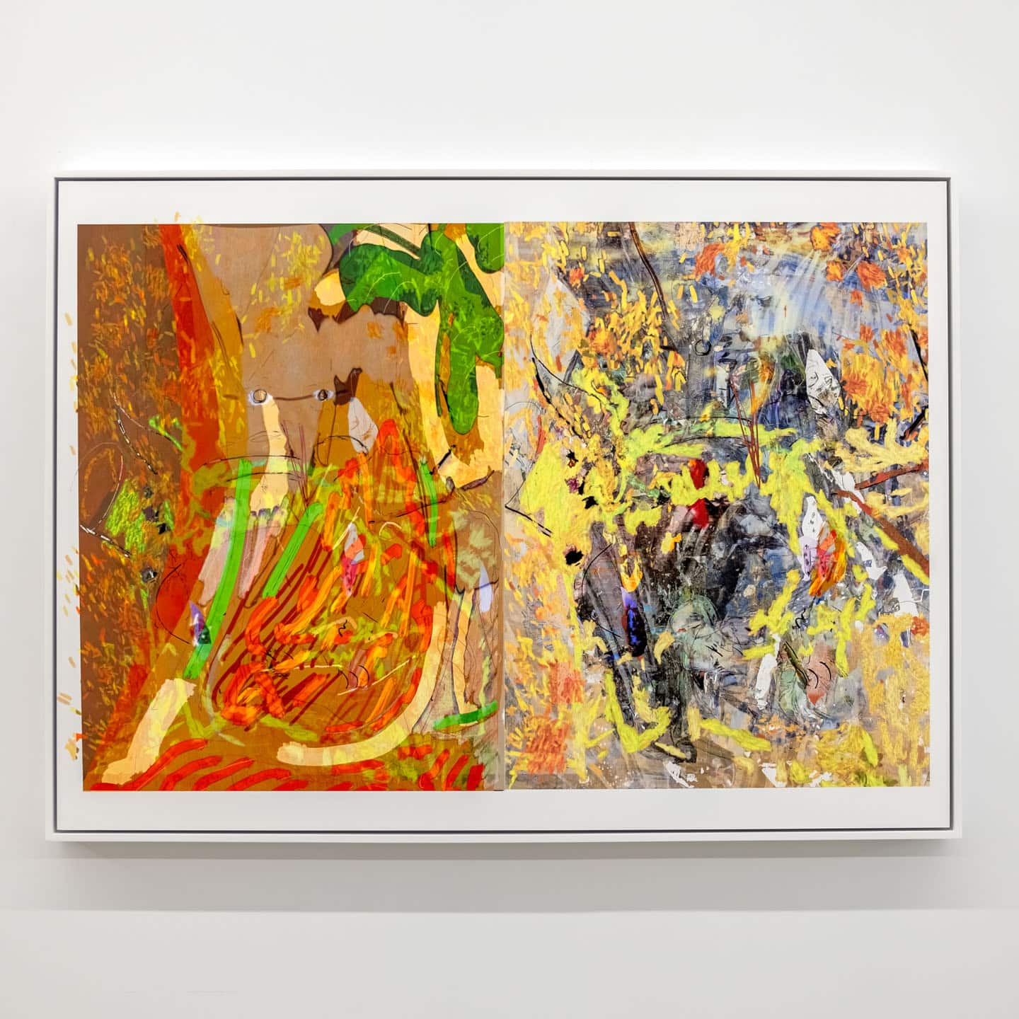 Alex Fischer, Cognitive Dissonance, 2022-10-19, a unique gicleé mounted to aluminum. As seen in ART SHOW at NAMARA projects.